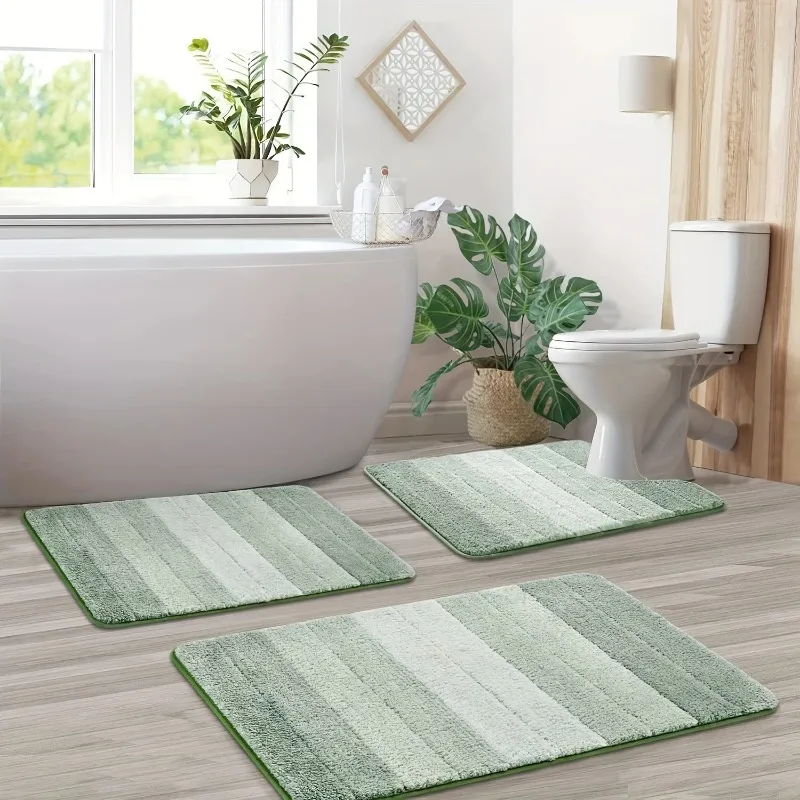 Bathroom Rugs Non Slip Ultra Soft Bath Mat Fluffy Soft Shower Mat Machine Washable Bath Carpet Bedroom Living Room Door Mat