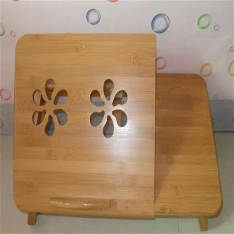 Dissipate Heat Laptop Table Bamboo Adjustable Minimalism Computer Bed Folding Creative Tables Exquisite Flexible Home Furniture - Image 4