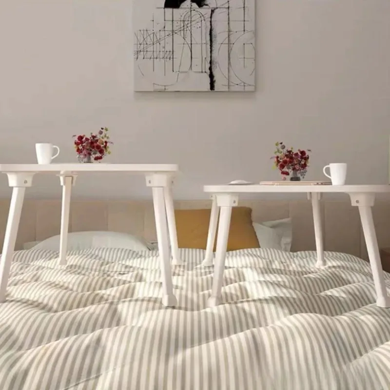 Foldable Laptop Bed Table Lap with Cup Holder Drawer Tablet Stand Laptop Bed Tray Lap Table Foldable Legs - Image 4