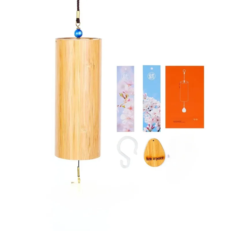 Pure Handmade Antique Bamboo Wind Chimes Outdoor Atmosphere Ancient Style Hand Cranked Bamboo Tube Various Chord Wind Chimes - Image 3