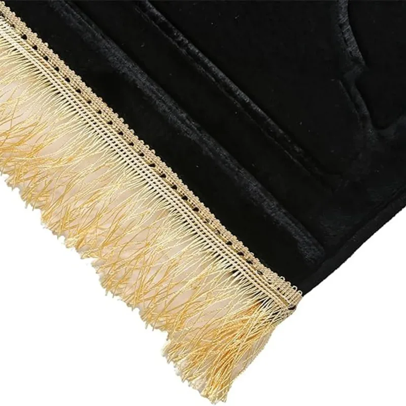 Soft Prayer Mat Thick Sponge Easy To Carry with Tassel Embossed Prayer Mat for Multiple Scenes - Image 4