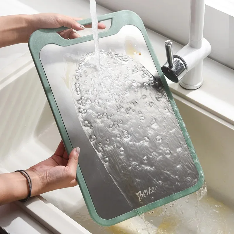 304 Stainless Steel Plastic Double-sided Multifunctional Cutting Board Vegetables and Meat Chopping Cutting Board Two Sides - Image 4