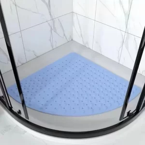 1PC 54x54 Cm Non Slip Shower Mat with Suction Cups Rubber Corner Anti Mold Bathroom Safety Floor Mat Bathroom Carpet Bath Rug