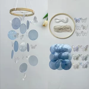 DIY Butterfly Seashell Wind Chimes Garden Outdoor Indoor Hanging Dream Catchers Room Nursery Decoration Home Bedroom Decor