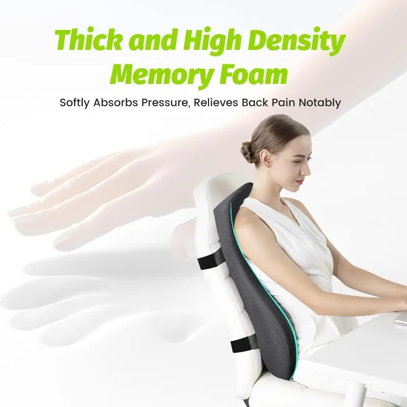 Lumbar Support Pillow for Office Chair Breathable Comfortable Lumbar Back Support Cushion for Recliner Office Backrest Chair - Image 3