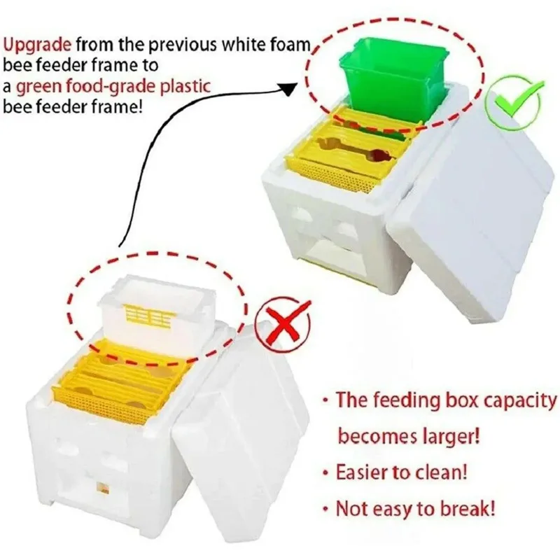 Queen Bee Breeding Mating Box Foam Bee Hive Box Beekeeper Garden Pollination Box Bee Breeding Case Beekeeping Equipment - Image 4