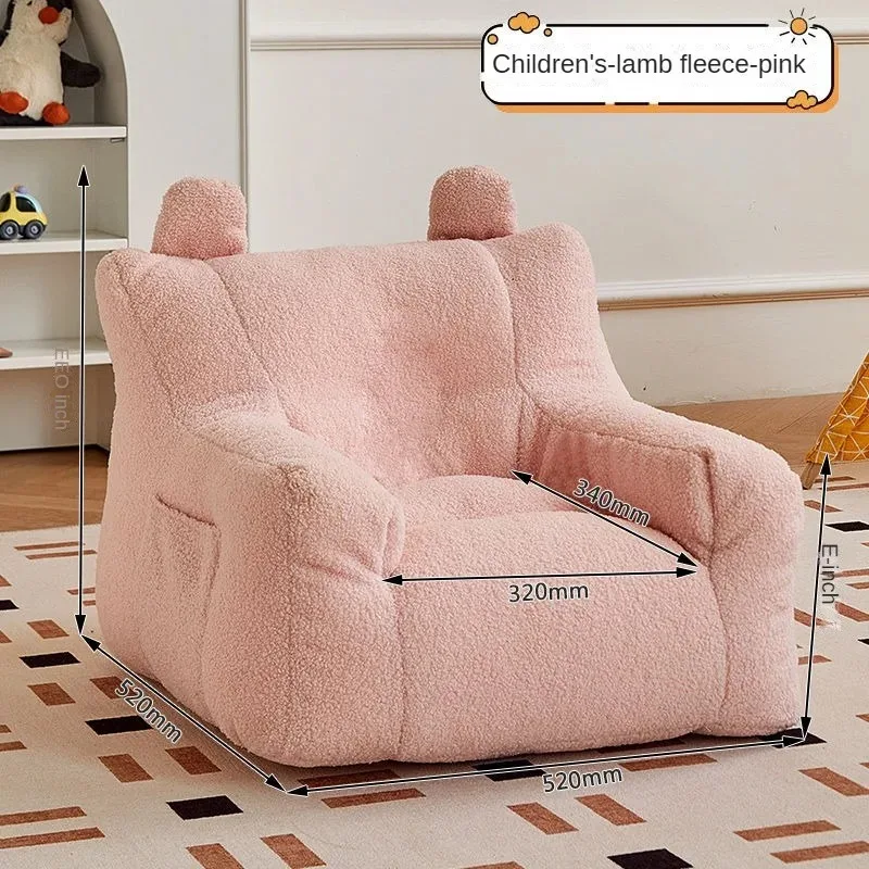 Children's Sofa Tatami Mini Cute Cartoon 1-6 Year Old Baby Sofa Room Bean Bag Lazy Person Small Sofa Kids Cartoon Bean Bag Sofas - Image 6