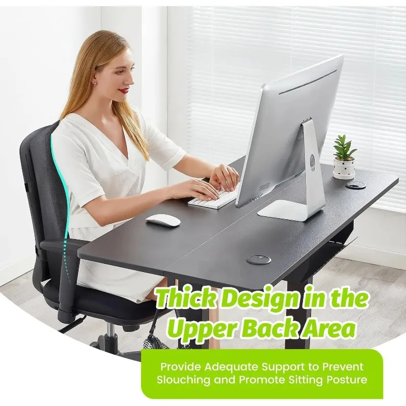 Lumbar Support Pillow for Office Chair Breathable Comfortable Lumbar Back Support Cushion for Recliner Office Backrest Chair - Image 5