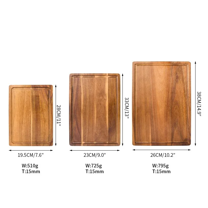 Wooden Cutting Boards Chopping Blocks Beech Walnut Cheese Cutting Board Butcher Block Meat Cutting Board for Kitchen Tools - Image 4
