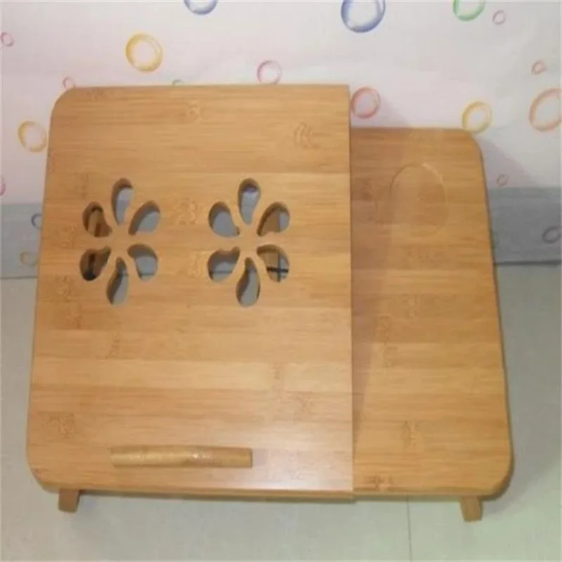 Dissipate Heat Laptop Table Bamboo Adjustable Minimalism Computer Bed Folding Creative Tables Exquisite Flexible Home Furniture - Image 5