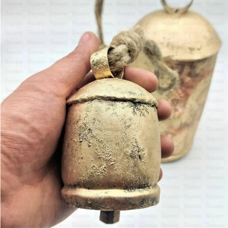 Giant Harmony Cow Bells Large Vintage Handmade Rustic Lucky Christmas Antique Bell Christmas Courtyard Wind Chimes Decor - Image 4