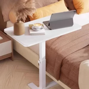 Movable Bedside Table, Bedroom Height Adjustable Desk, Foldable Lazy Table, Multi-Purpose Storage Desk, Side Stand