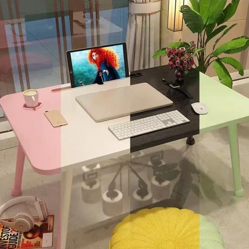 Foldable Laptop Bed Table Lap with Cup Holder Drawer Tablet Stand Laptop Bed Tray Lap Table Foldable Legs - Image 3
