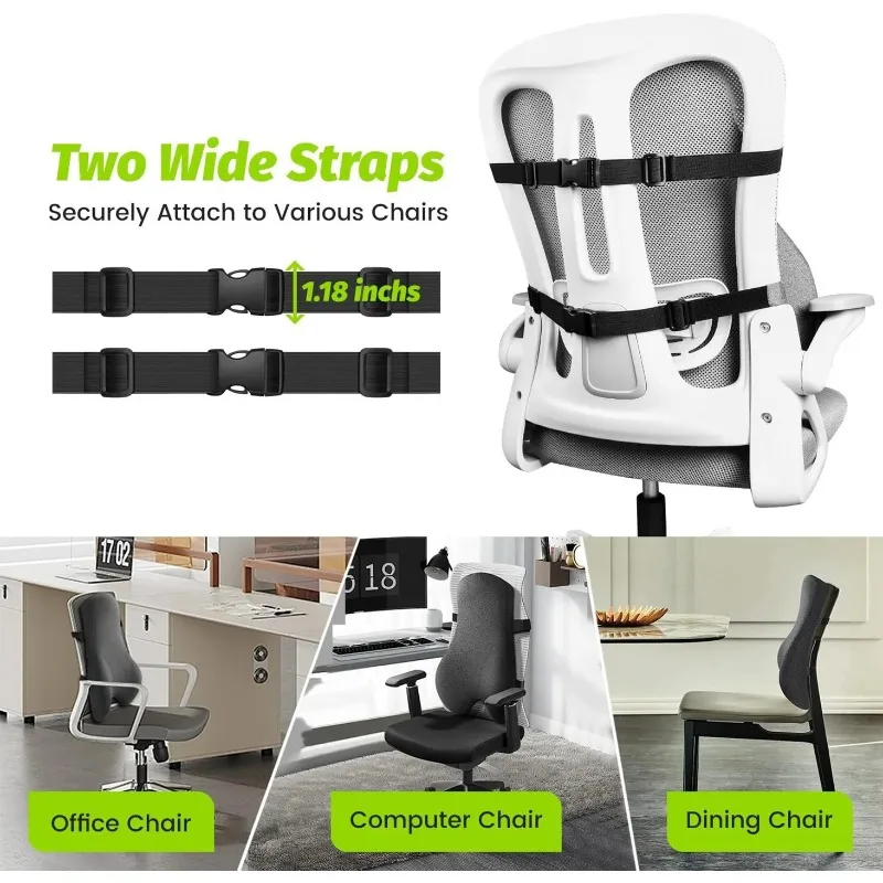 Lumbar Support Pillow for Office Chair Breathable Comfortable Lumbar Back Support Cushion for Recliner Office Backrest Chair - Image 6