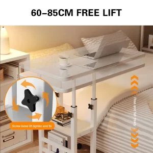 Modern Removable Lifting Bedside Table Bedroom Home Student Desk Lazy Dorm Bedside Table Bed Desk Laptop Desk