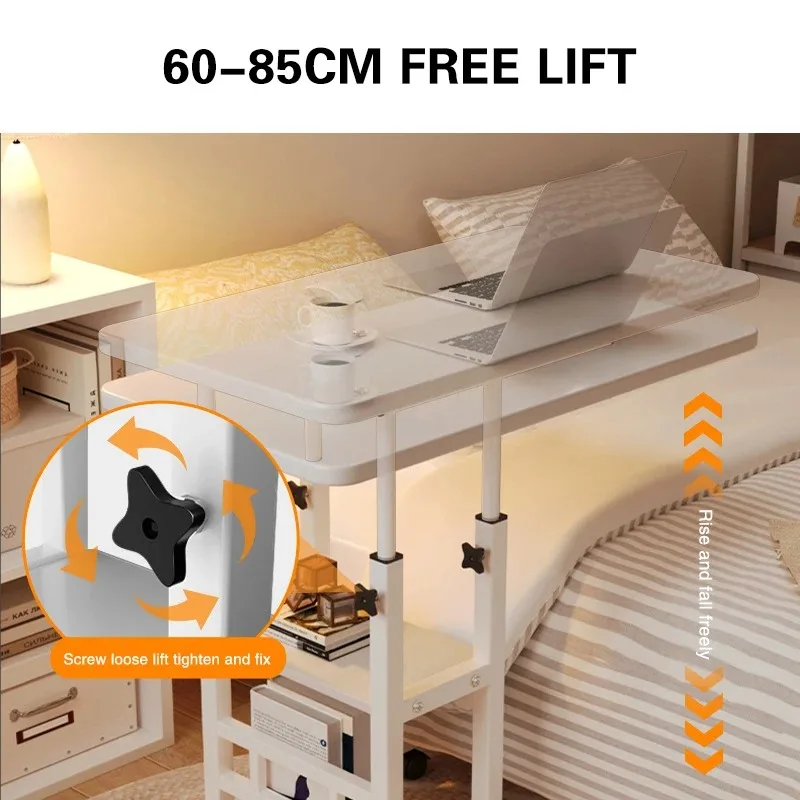Modern Removable Lifting Bedside Table Bedroom Home Student Desk Lazy Dorm Bedside Table Bed Desk Laptop Desk