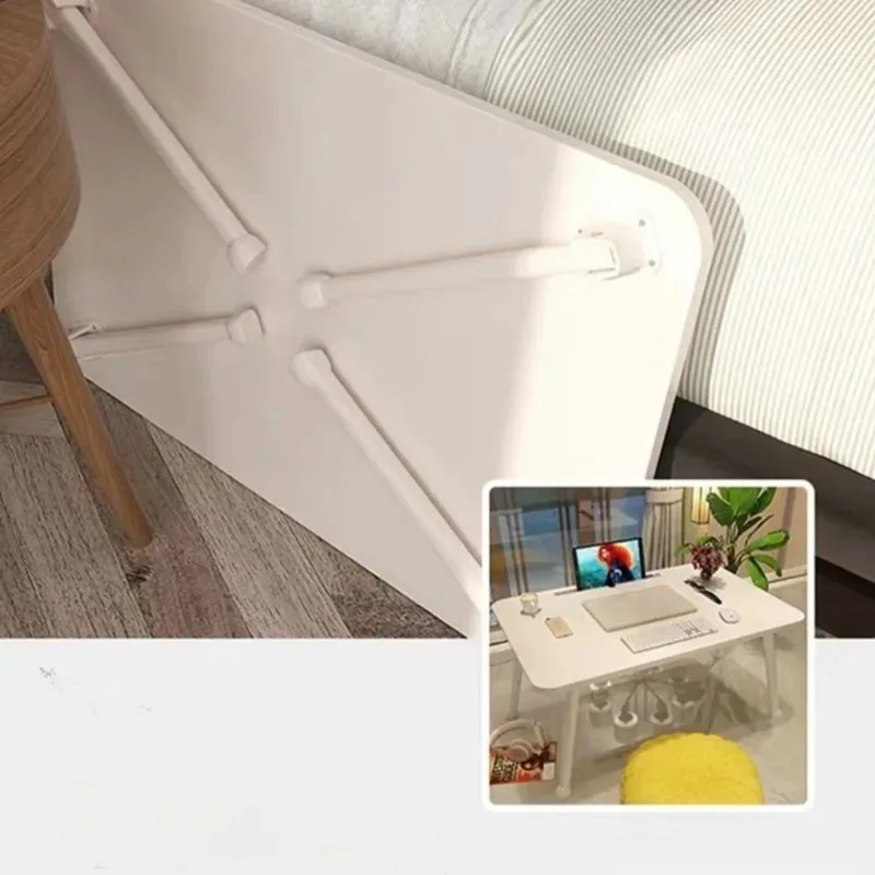 Foldable Laptop Bed Table Lap with Cup Holder Drawer Tablet Stand Laptop Bed Tray Lap Table Foldable Legs - Image 6