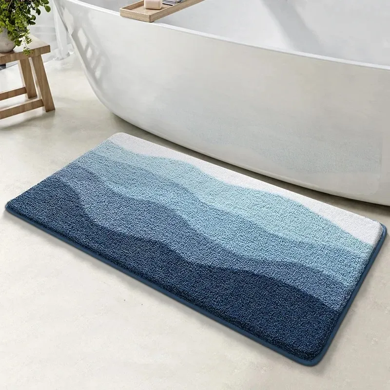 European Luxury Bath Mat, Ultra Soft & Thickened Microfiber, High Absorbency Quick Dry, Non-Slip Bathroom Rug, Home Decor Carpet