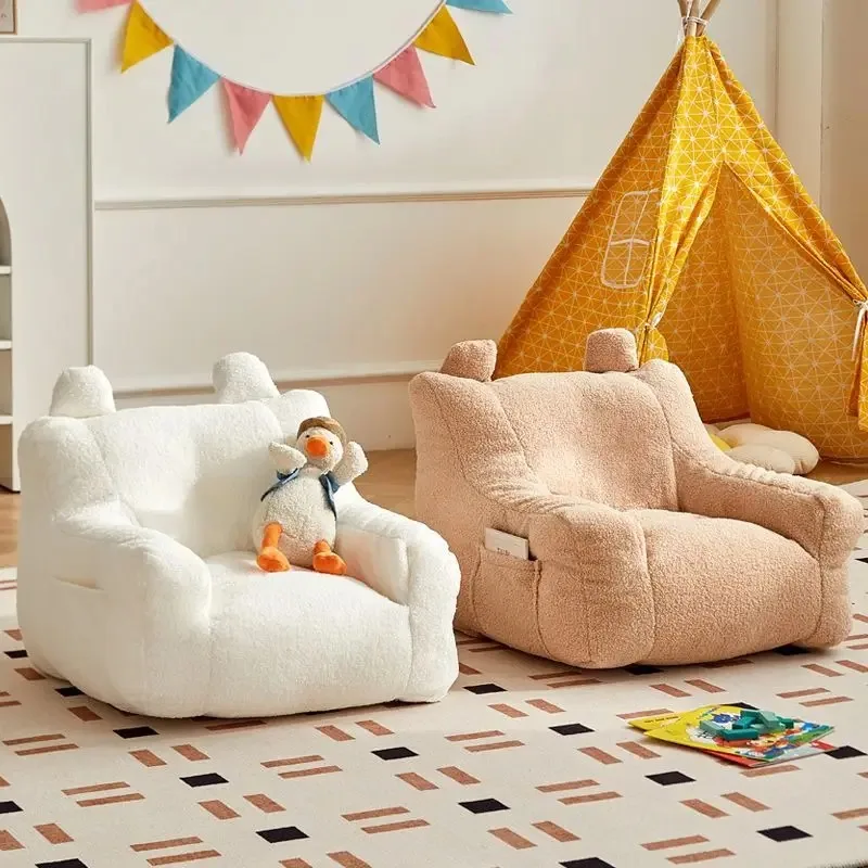 Children's Sofa Tatami Mini Cute Cartoon 1-6 Year Old Baby Sofa Room Bean Bag Lazy Person Small Sofa Kids Cartoon Bean Bag Sofas - Image 2